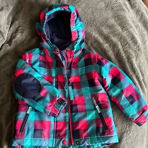 2T girls Cat & Jack winter coat w/ removable liner